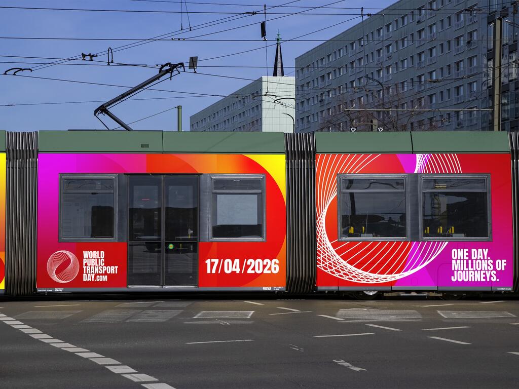 Tram / transit coaches shown how they might look wrapped in branding